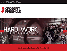 Tablet Screenshot of crossfitfreehold.com
